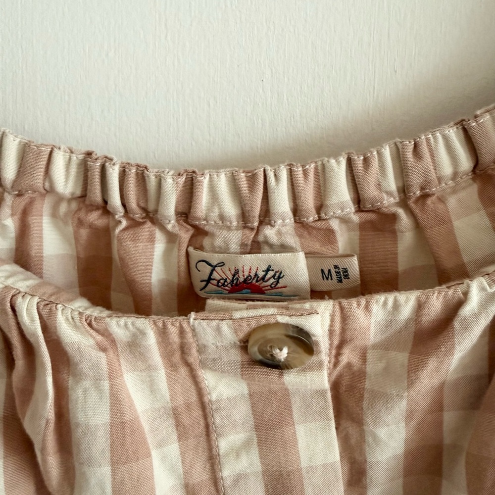 Faherty Cali Top in Charleston Gingham - Picture 2 of 4